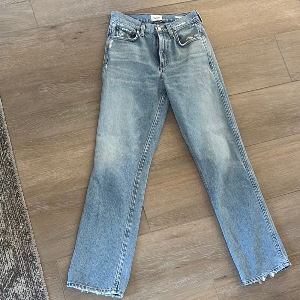 Citizens Of Humanity Blue Straight Leg Jeans